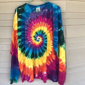 Cotton tie-dyed tee shirt
